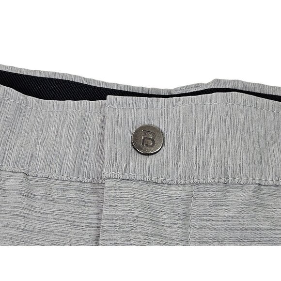 BYLT Premium Basics Kinetic Shorts Men’s Large 9.5" Light Gray Performance Chino - Picture 2 of 13